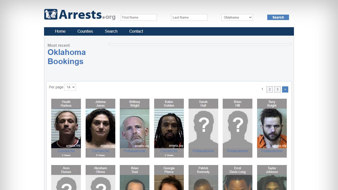 Oklahoma Arrests and Inmate Search